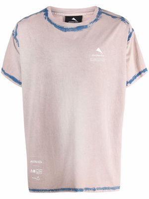 Mauna Kea washed-trim logo print T-shirt - Pink