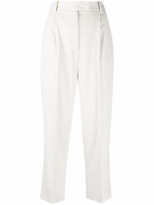 Patrizia Pepe high-waisted cropped trousers - Grey