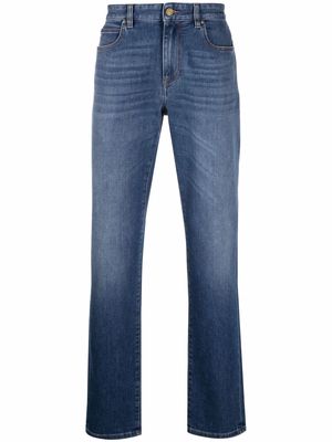 Z Zegna stonewashed straight-leg jeans - Blue