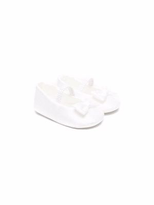 Colorichiari bow-detail ballerina shoes - White