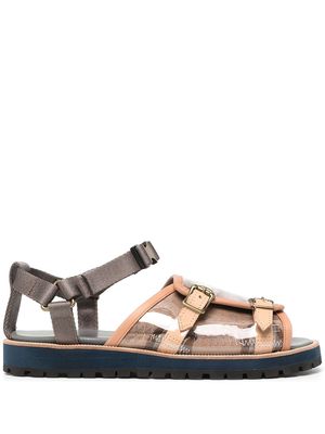 Kolor contrast buckle-strap sandals - Neutrals