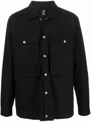 Thom Krom oversized chest-pocket shirt jacket - Black