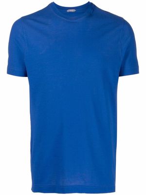 Zanone short-sleeved cotton T-shirt - Blue