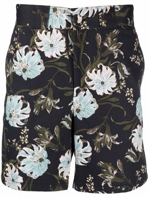 Erdem floral-print chino shorts - Black