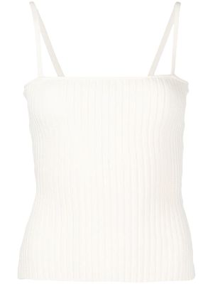 Anna Quan ribbed-knit sleeveless knitted top - White