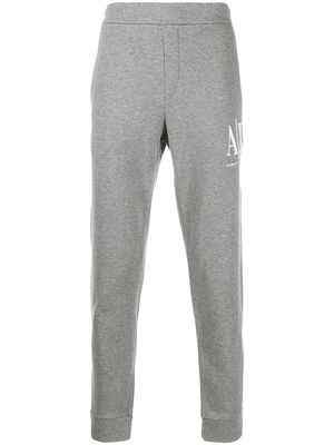 Armani Exchange logo embroidered track pants - Grey
