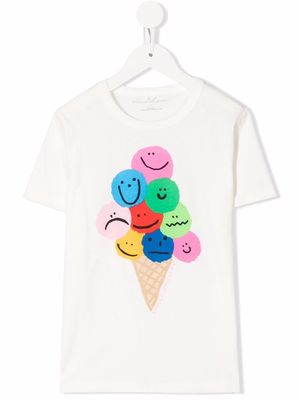 Stella McCartney Kids ice-cream print T-shirt - White