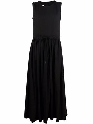 MM6 Maison Margiela contrast-stitch maxi dress - Black