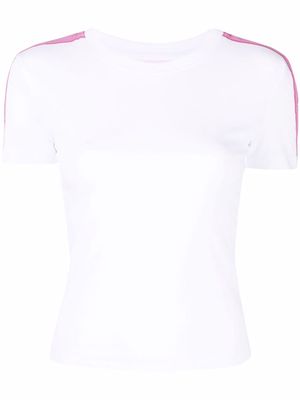 Chiara Ferragni Eye logo-tape crewneck T-shirt - White