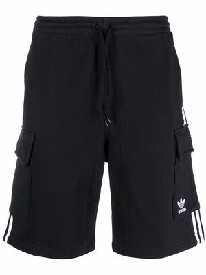 adidas Adicolor 3-stripe track shorts - Black