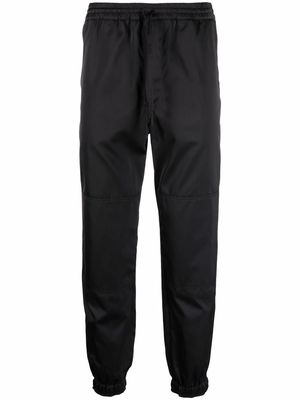 Alexander McQueen drawstring-waist cotton track trousers - Black
