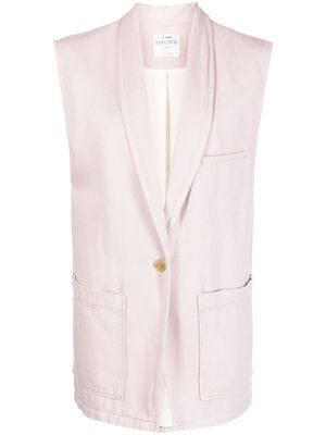 Forte Forte single-breasted sleeveless blazer - Pink