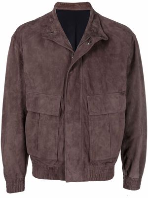 Z Zegna high-neck field jacket - Brown