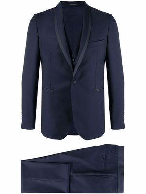 Tagliatore single-breasted dinner suit - Blue