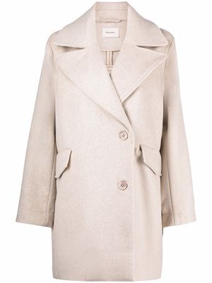 Holzweiler wide lapels single-breasted coat - Neutrals