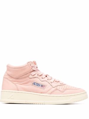 Autry 01 Mid leather sneakers - Pink