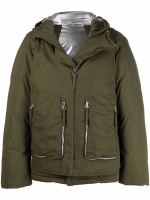 Helmut Lang two-in-one puffer jacket - Green