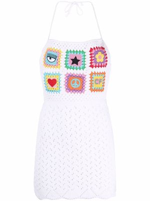 Chiara Ferragni crochet-knit dress - White