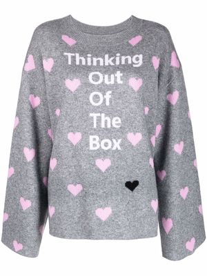 Natasha Zinko Thinking Out Of The Box knitted jumper - Grey