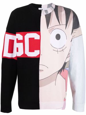 Gcds contrast-print crewneck sweatshirt - Black