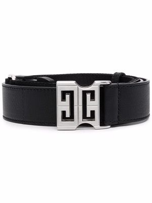Givenchy logo-buckle faux-leather belt - Black