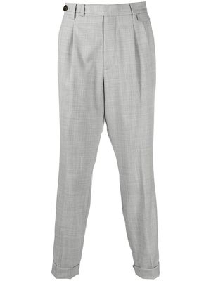 Brunello Cucinelli cropped straight-leg tailored trousers - Grey