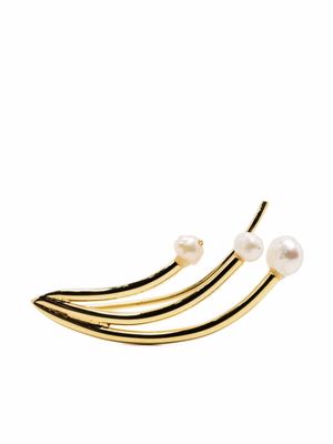 ALBERT COLL gold-plated The Family Pearl earrings