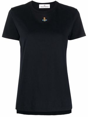 Vivienne Westwood embroidered-orb T-shirt - Black