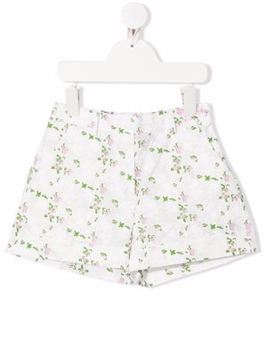 Philosophy Di Lorenzo Serafini Kids floral-print cotton shorts - White