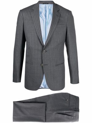 Giorgio Armani pinstripe-print suit - Grey