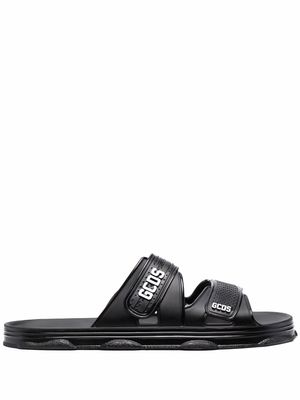 Gcds logo-strap sandals - Black