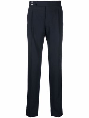 Tagliatore side-fastening chino trousers - Blue