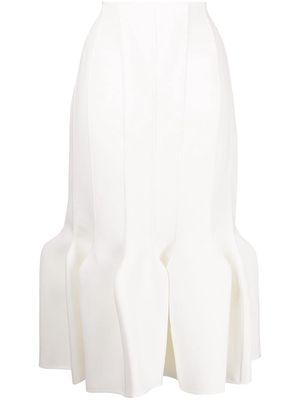 Maticevski high-waisted flared skirt - White