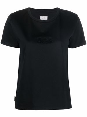 Woolrich debossed-logo T-shirt - Black