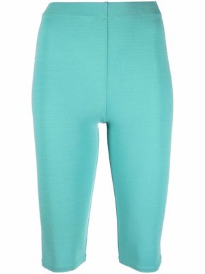 Alexandre Vauthier high-waisted cycling shorts - Green