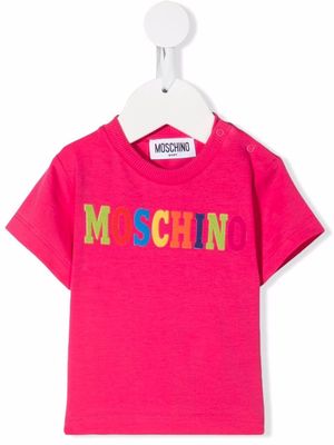 Moschino Kids logo cotton T-shirt - Pink