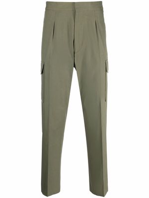 PAUL SMITH tapered organic-cotton cargo pants - Green