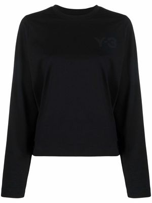 Y-3 long-sleeved cotton T-Shirt - Black