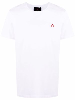 Peuterey logo-embroidered cotton T-shirt - White