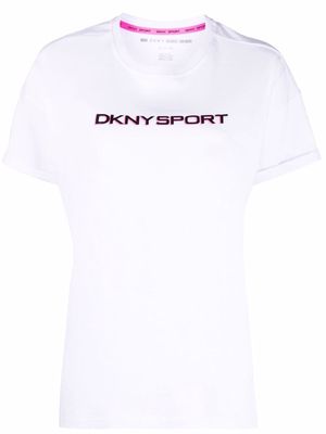 DKNY chest-logo crewneck T-shirt - White