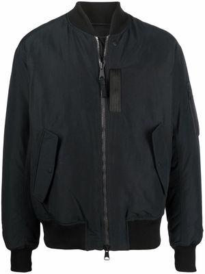 Nike zip-up padded bomber jacket - 010 BLACK/GYMRED