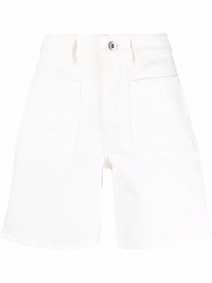 Jil Sander high-rise oversized-pocket shorts - White