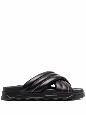 Fabiana Filippi quilted leather sandals - Black