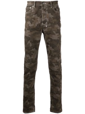Ksubi camouflage-print skinny-cut jeans - Green