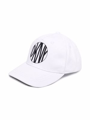 Dkny Kids logo patch baseball cap - White
