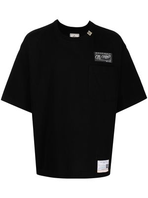 Maison Mihara Yasuhiro logo-patch short-sleeved T-shirt - Black