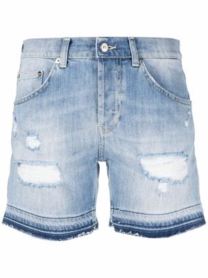 DONDUP distressed denim shorts - Blue