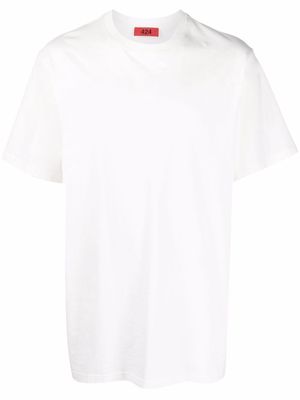 424 short-sleeve crew-neck T-shirt - White