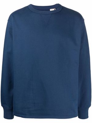Levi's: Made & Crafted crew-neck cotton sweatshirt - Blue