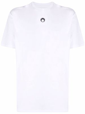 Marine Serre crescent moon logo-print T-shirt - White